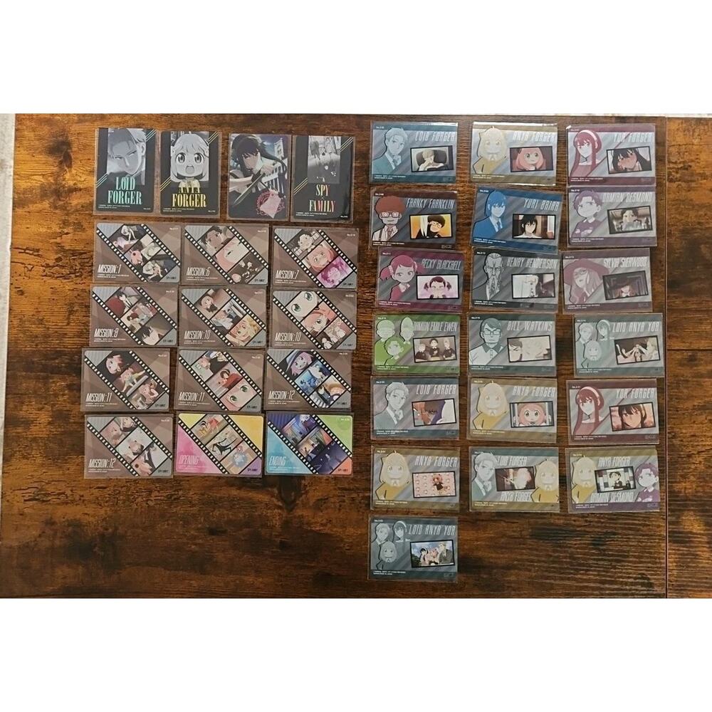 Bandai‎ Spy X Family VOL. 2 Complete Set 1-35 Collectable Photo Snapshot Cards